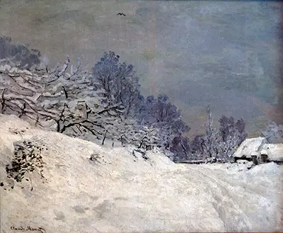The Road in Front of Saint-Simeon Farm in Winter Claude Monet